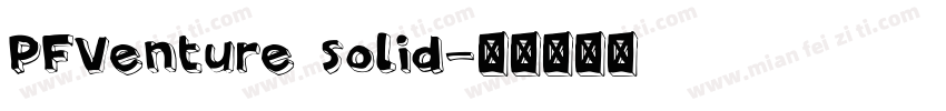 PFVenture solid字体转换
